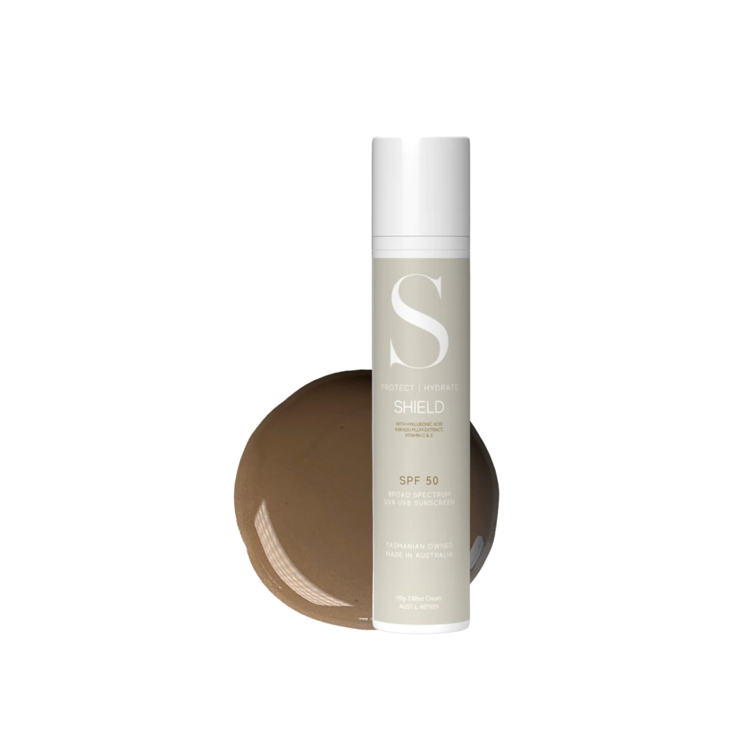 SIRCLE SHIELD Coco tinted day cream with SPF 50, suitable for skin Fitzpatrick types 3-5