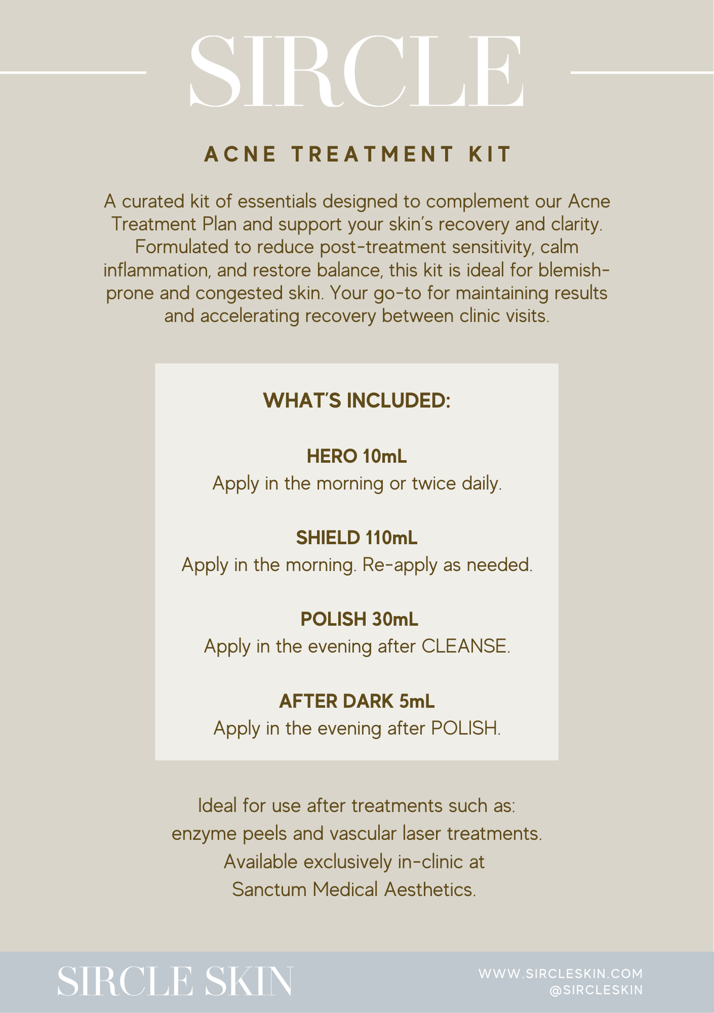 Sricle Acne Treatment Kit