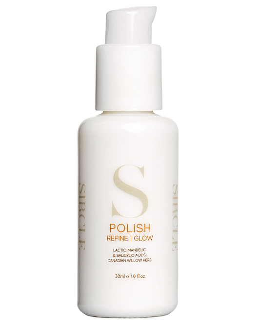 Sircle Polish Refine & Glow - a skincare exfoliator product