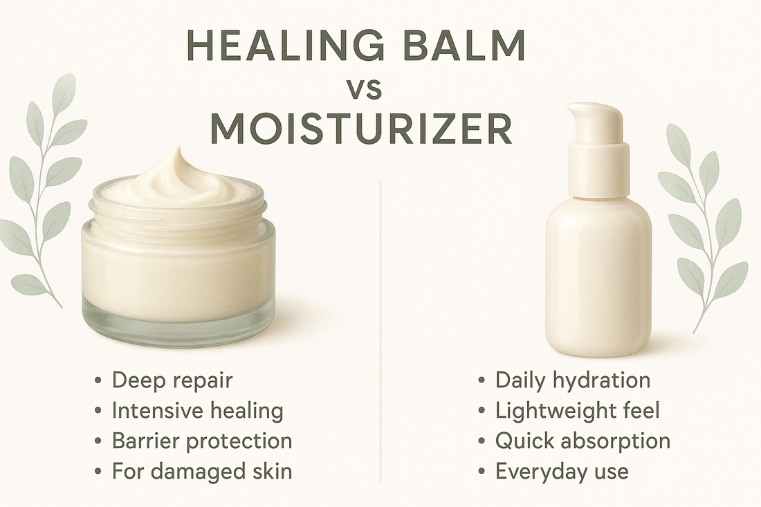 Healing Balm vs Moisturiser